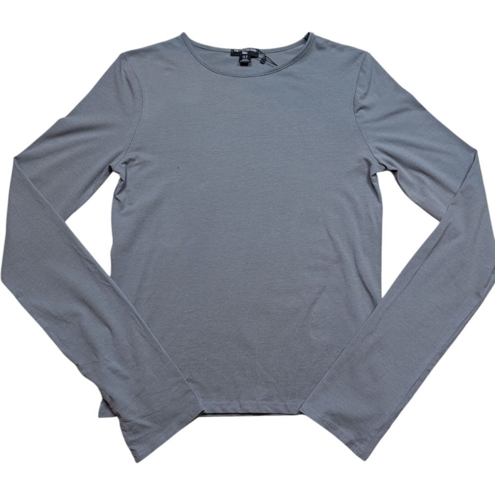 PrettyLittleThing Gray Long Sleeve Crew Neck NWT Size 10 Tall